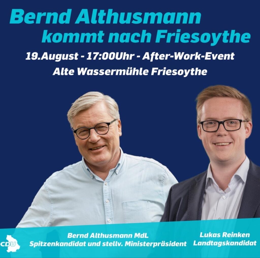 Bernd Althusmann und Lukas Reinken