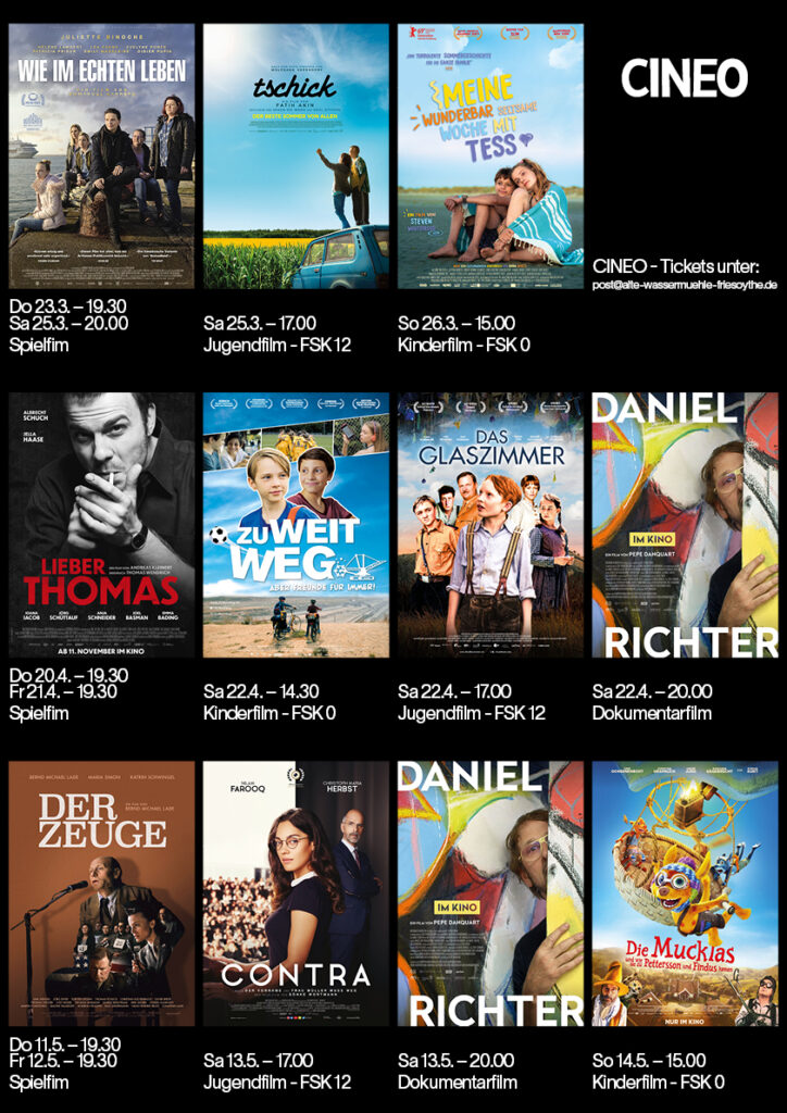CINEO Programm März bis Mai 2023